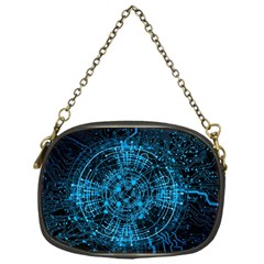 Network Circuit Board Trace Chain Purse (one Side) by Ravend