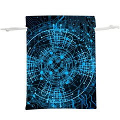 Network Circuit Board Trace  Lightweight Drawstring Pouch (xl) by Ravend