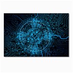 Network Circuit Board Trace Postcards 5  x 7  (Pkg of 10) Front