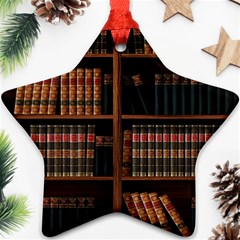 Book Bookshelf Bookcase Library Ornament (star) by Ravend