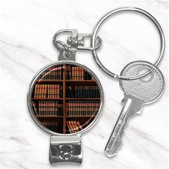 Book Bookshelf Bookcase Library Nail Clippers Key Chain by Ravend