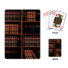 Book Bookshelf Bookcase Library Playing Cards Single Design (rectangle)