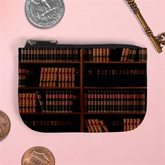 Book Bookshelf Bookcase Library Mini Coin Purse by Ravend