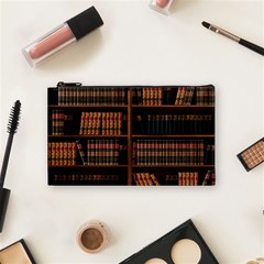 Book Bookshelf Bookcase Library Cosmetic Bag (small) by Ravend