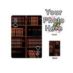 Book Bookshelf Bookcase Library Playing Cards 54 Designs (Mini) Front - Spade2