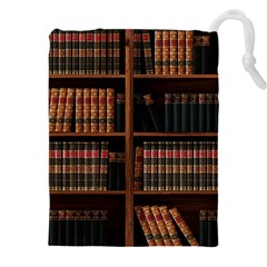 Book Bookshelf Bookcase Library Drawstring Pouch (4xl) by Ravend