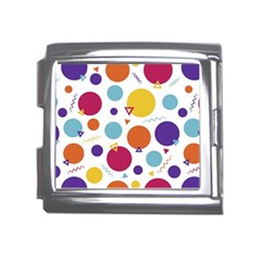 Background Polka Dot Mega Link Italian Charm (18mm)