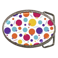 Background Polka Dot Belt Buckles