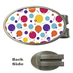 Background Polka Dot Money Clips (Oval) 