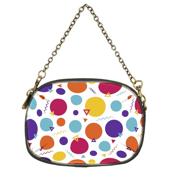 Background Polka Dot Chain Purse (One Side)