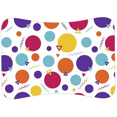 Background Polka Dot Velour Seat Head Rest Cushion