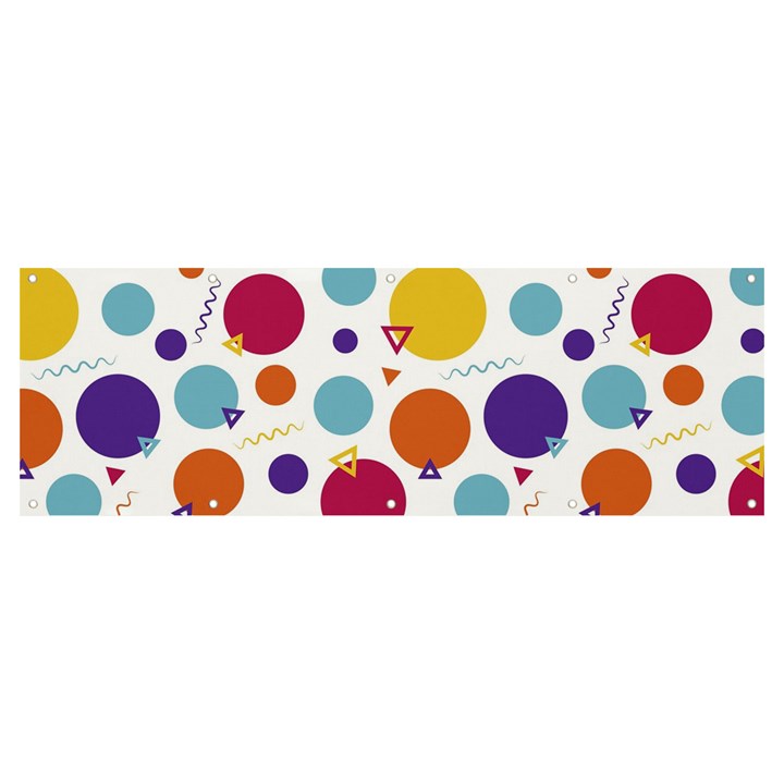 Background Polka Dot Banner and Sign 12  x 4 