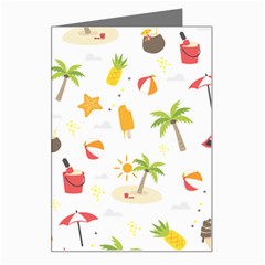 Summer Backgroundnature Beach Greeting Card