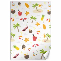 Summer Backgroundnature Beach Canvas 12  X 18  by Ravend