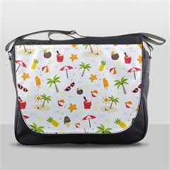 Summer Backgroundnature Beach Messenger Bag by Ravend