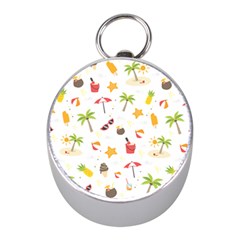 Summer Backgroundnature Beach Mini Silver Compasses by Ravend