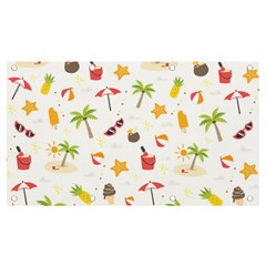 Summer Backgroundnature Beach Banner And Sign 7  X 4 