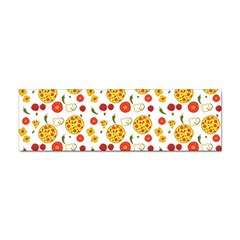 Illustration Pizza Background Vegetable Sticker (bumper) by Ravend