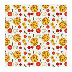 Illustration Pizza Background Vegetable Medium Glasses Cloth (2 Sides) by Ravend