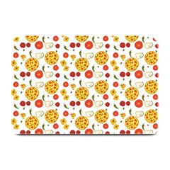 Illustration Pizza Background Vegetable Plate Mats by Ravend