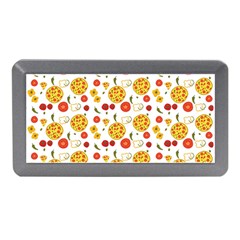 Illustration Pizza Background Vegetable Memory Card Reader (mini) by Ravend