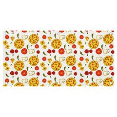 Illustration Pizza Background Vegetable Banner And Sign 4  X 2  by Ravend