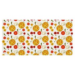 Illustration Pizza Background Vegetable Banner And Sign 6  X 3  by Ravend