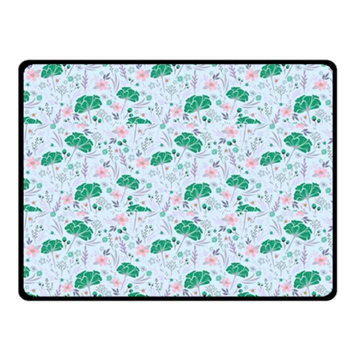 Flower Pattern Wallpaper Seamless Fleece Blanket (Small)