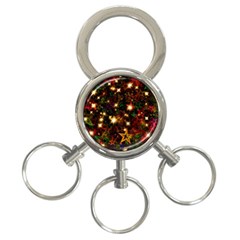 Christmas Xmas Stars Star Advent Background 3-Ring Key Chain