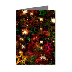 Christmas Xmas Stars Star Advent Background Mini Greeting Card