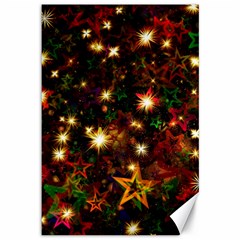 Christmas Xmas Stars Star Advent Background Canvas 12  x 18 