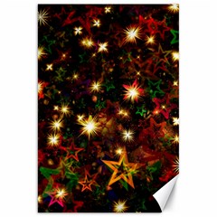 Christmas Xmas Stars Star Advent Background Canvas 20  x 30 