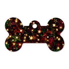 Christmas Xmas Stars Star Advent Background Dog Tag Bone (Two Sides)