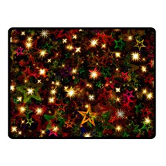 Christmas Xmas Stars Star Advent Background Double Sided Fleece Blanket (Small) 