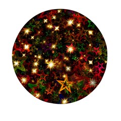 Christmas Xmas Stars Star Advent Background Mini Round Pill Box (Pack of 5)