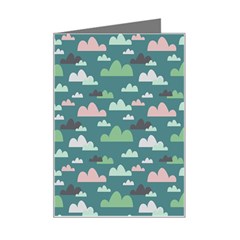 Llama Clouds  Mini Greeting Card by ConteMonfrey