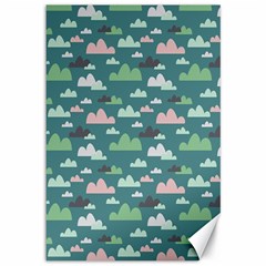 Llama Clouds  Canvas 12  X 18  by ConteMonfrey