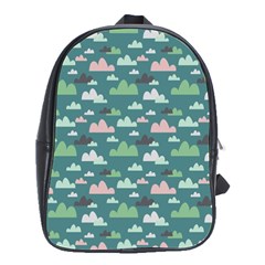 Llama Clouds  School Bag (large) by ConteMonfrey