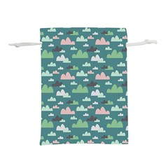 Llama Clouds  Lightweight Drawstring Pouch (l) by ConteMonfrey