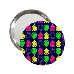 Blue Colorful Hearts 2 25  Handbag Mirrors by ConteMonfrey