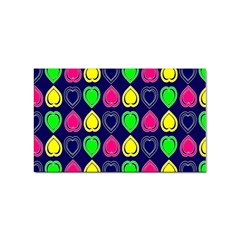 Blue Colorful Hearts Sticker Rectangular (10 Pack) by ConteMonfrey