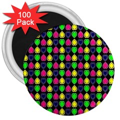 Colorful Mini Hearts 3  Magnets (100 Pack) by ConteMonfrey