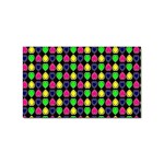 Colorful Mini Hearts Sticker Rectangular (10 pack) Front