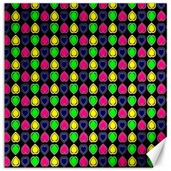 Colorful Mini Hearts Canvas 20  X 20  by ConteMonfrey