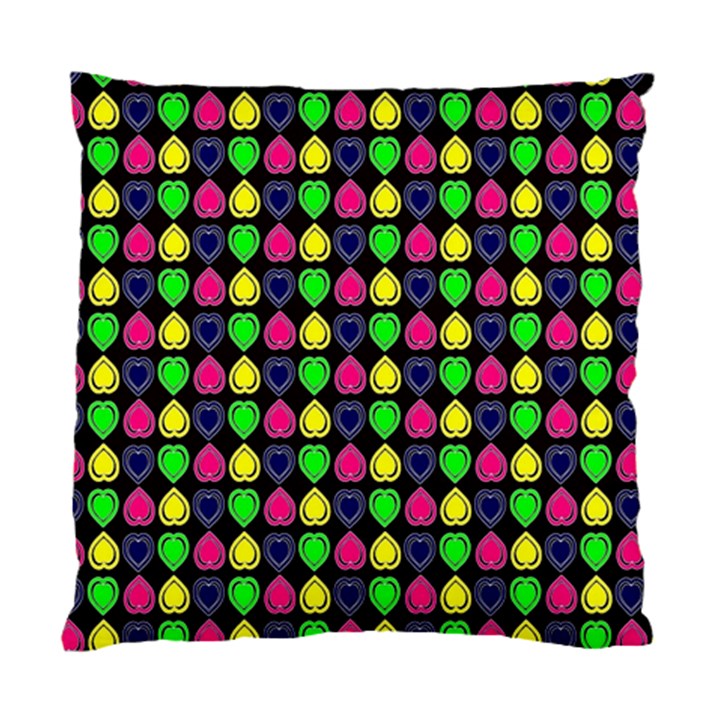 Colorful Mini Hearts Standard Cushion Case (One Side)