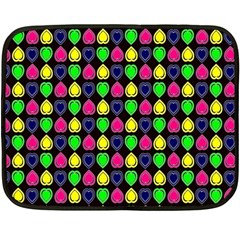 Colorful Mini Hearts Double Sided Fleece Blanket (mini)  by ConteMonfrey