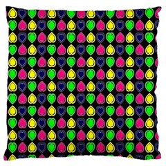 Colorful Mini Hearts Large Cushion Case (one Side) by ConteMonfrey