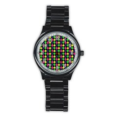 Colorful Mini Hearts Stainless Steel Round Watch by ConteMonfrey