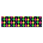 Colorful Mini Hearts Oblong Satin Scarf (16  x 60 ) Front