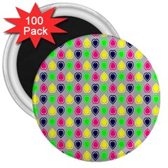 Colorful Mini Hearts Grey 3  Magnets (100 Pack) by ConteMonfrey